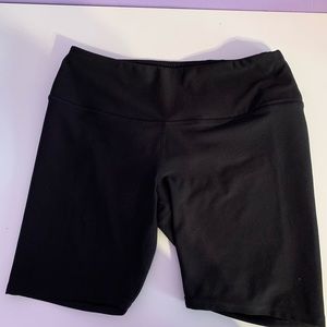 Black biker shorts